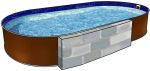 Каркасный бассейн Лагуна  3,00х2,00х1,25, темный шоколад RAL8017 (30020001-04)