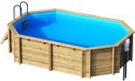 Каркасный бассейн Tropic Octo 540 деревянный 5,23х3,13х1,20 с песочным фильтром (27115205)