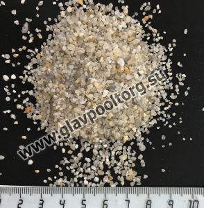 Песок кварцевый желтый окатанный фракция 0,8-2,0 мм (биг-бэг 1 т)