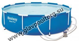 Каркасный бассейн Bestway Steel Pro 305х76 с картриджным фильтром (56679)