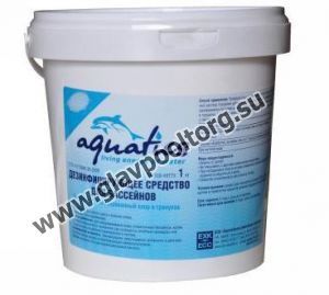 Быстрый стабилизированный хлор в гранулах, Aquatics, 10 кг