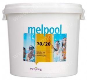 Гипохлорит кальция Melpool N.X 70/20 таблетки по 20 гр 45 кг