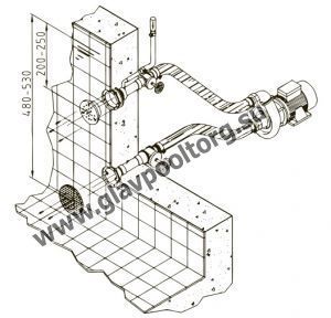 Комплект насосный Hugo Lahme Combi Whirl 1, 2,2 кВт (8690020)