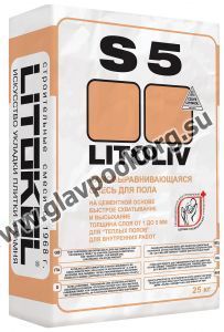 Смесь для выравнивания Litokol Litoliv S5 (розово-серый) 25 кг