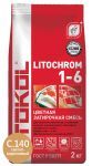 Затирочная смесь цементная Litokol Litochrom 1-6 C.140 (светло-коричневый) 2 кг