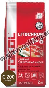 Затирочная смесь цементная Litokol Litochrom 1-6 C.200 (венге) 2 кг