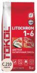 Затирочная смесь цементная Litokol Litochrom 1-6 C.210 (персик) 5 кг