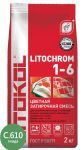 Затирочная смесь цементная Litokol Litochrom 1-6 C.610 (гиада) 2 кг