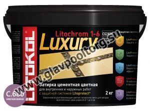 Затирочная смесь цементная Litokol Litochrom 1-6 Luxury C.680 (меланзана) 2 кг