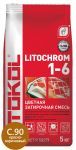 Затирочная смесь цементная Litokol Litochrom 1-6 C.90 (красно-коричневый/терракота) 5 кг