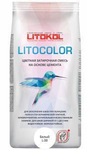 Затирочная смесь цементная Litokol Litocolor L.00 (белая) 20 кг