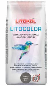 Затирочная смесь цементная Litokol Litocolor L.12 (тёмно-серая) 20 кг