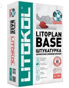 Штукатурка цементная Litokol Litoplan Base 5-40 мм (серый) 25 кг