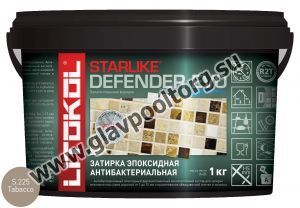 Затирочная смесь эпоксидная антибактериальная Litokol Starlike Defender EVO S.225 (Tabacco) 1 кг