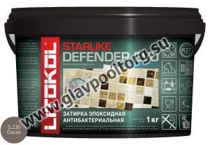 Затирочная смесь эпоксидная антибактериальная Litokol Starlike Defender EVO S.230 (Cacao) 1 кг