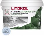 Затирочная смесь эпоксидная антибактериальная Litokol Starlike Defender EVO S.300 (Azzurro Pastello), 2 кг