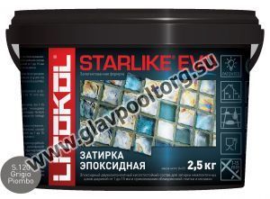 Затирочная смесь эпоксидная Litokol Starlike EVO S.120 (Grigio Piombo) 2,5 кг