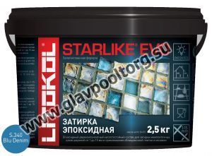 Затирочная смесь эпоксидная Litokol Starlike EVO S.340 (Blu Denim) 2,5 кг