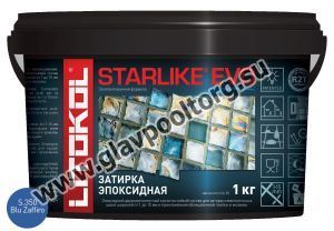 Затирочная смесь эпоксидная Litokol Starlike EVO S.350 (Blu Zaffiro) 1 кг