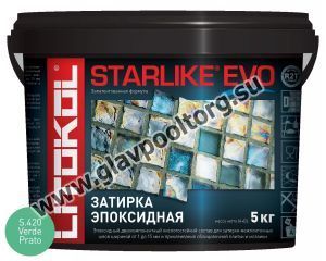Затирочная смесь эпоксидная Litokol Starlike EVO S.420 (Verde Prato) 5 кг
