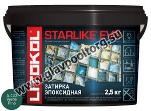 Затирочная смесь эпоксидная Litokol Starlike EVO S.430 (Verde Pino) 2,5 кг