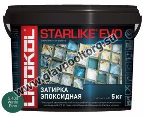 Затирочная смесь эпоксидная Litokol Starlike EVO S.430 (Verde Pino) 5 кг