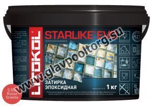 Затирочная смесь эпоксидная Litokol Starlike EVO S.550 (Rosso Oriente) 1 кг
