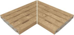 Уловой элемент переливной решетки Acepool Urban Beige Anti Slip 388x244x25 мм (905054)