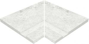 Плитка бордюрная угловая с поручнем Acepool Urban Blanco Anti Slip 325x444x119 мм (904317)