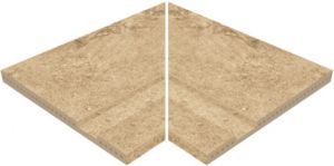 Плитка бордюрная угловая с поручнем Acepool Urban Beige Anti Slip 325x444x119 мм (904319)