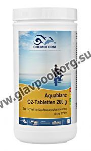 Chemoform Аквабланк О2 таблетки (200 г), 1 кг (0592001)