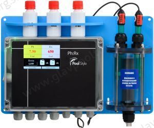 Пульт автоматического управления дозированием химических реагентов Ph/Rx PoolStyle Alchemist 3.5 с жк дисплеем, мембранные насосы 5 л/ч (PRX-3.5-5)