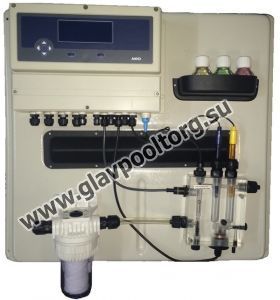 Станция дозирования A-Pool Top Pro 3 Plus pH/хлор/Rx/управление температурой (с 2 электромагнитными насосами на борту)