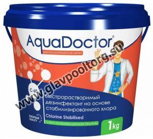Быстрый стабилизированный хлор в гранулах AquaDoctor C-60, 1 кг