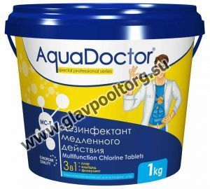Хлор длительного действия 3-в-1  в таблетках по 200 гр. AquaDoctor MC-T, 1 кг