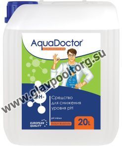 Ph Minus жидкий (cерная кислота 35%) AquaDoctor, 20 л