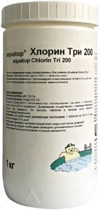 Хлорин Три 200 Aquatop таблетки 200 г,  1 кг (3020105741)