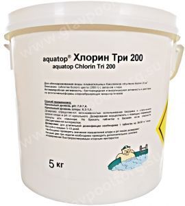 Хлорин Три 200 Aquatop таблетки 200 г,  5 кг (3020105657)