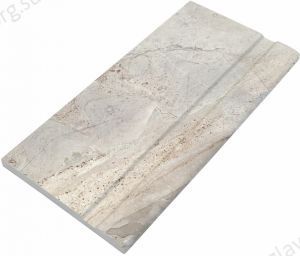 Плитка бордюрная фарфоровая с поручнем Serapool Beige Stone 300х500 мм (BS2300H)