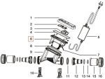 Блок титановых электродов для электролизера Pool King RC10 (05-0105c)