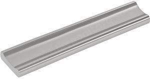 Плитка бордюрная Serapool Onda 70х250 мм, платина (BR1398)