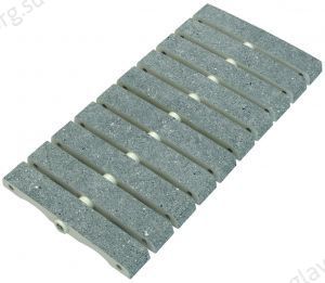 Переливная решетка гибкая Serapool Cement Grey 250х500х25 мм (CE2550GF)