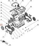 Цилиндрическая шестерня для робота пылесоса Wybotics WY200