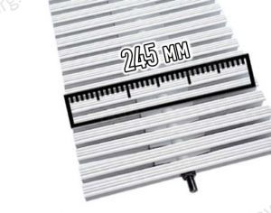 Переливная решетка Depa GR2/T 1 стержень AISI-316, 25х245 мм