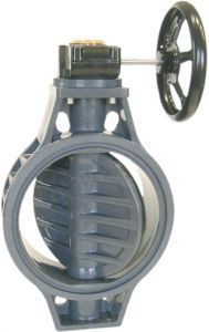 Дисковый затвор ПВХ, EPDM 315 мм Aquaram, с редуктором (2700012)