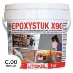 Затирочная смесь эпоксидная кислотостойкая  Litokol EPOXYSTUK X90 C.00 Bianco (белая) 5 кг