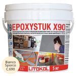 Затирочная смесь эпоксидная Litokol Epoxystuk X90 С.690 (Bianco Sporco) 5 кг