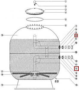 Прокладка плоская резиновая муфты-фланца Aquaviva 1400 мм