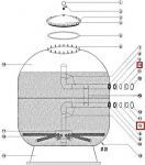 Прокладка плоская резиновая муфты-фланца Aquaviva 1400 мм