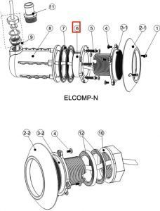 Фланец ниши прожектора E-Lumen Compact-N Emaux (01050143) Фланец ниши прожектора E-Lumen Compact-N Emaux (01050143)